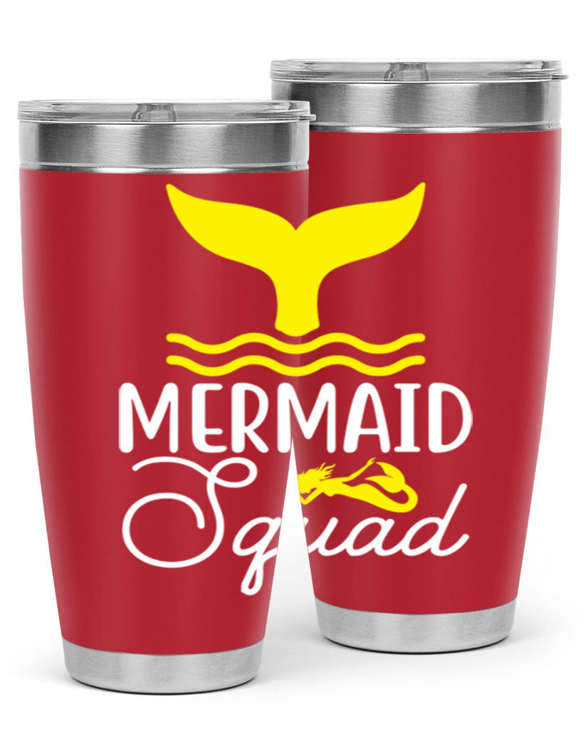 Mermaid Squad 380#- mermaid- Tumbler