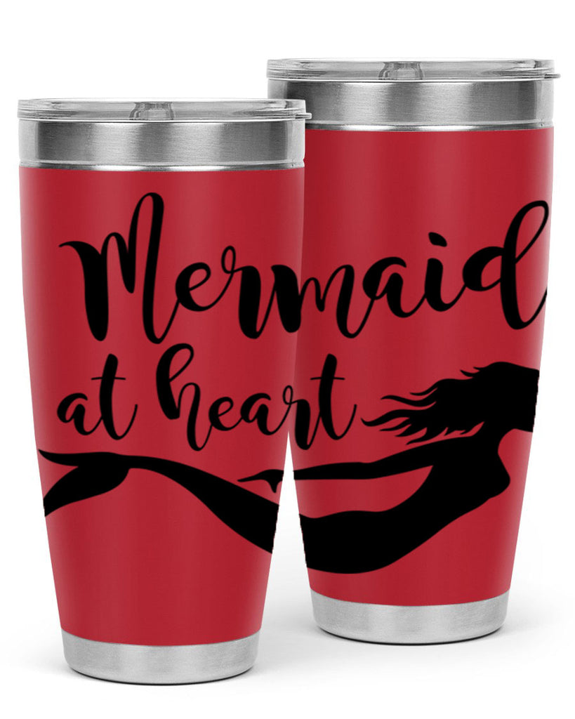 Mermaid at heart 395#- mermaid- Tumbler