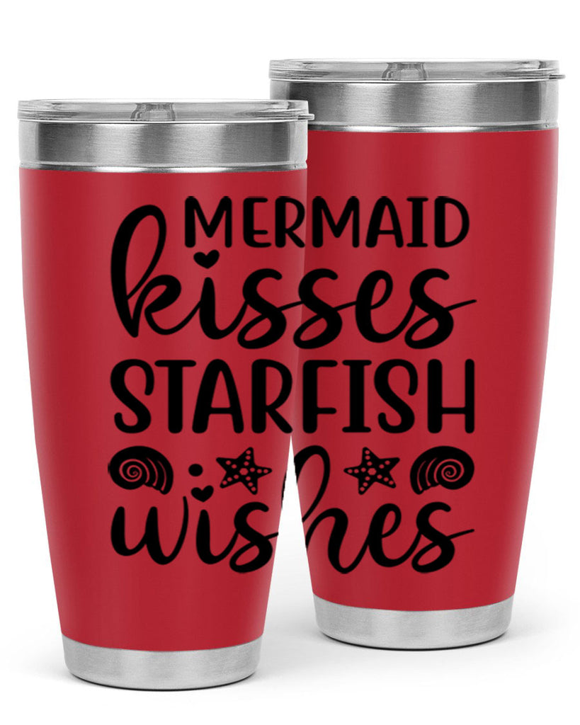 Mermaid kisses starfish wishes 426#- mermaid- Tumbler