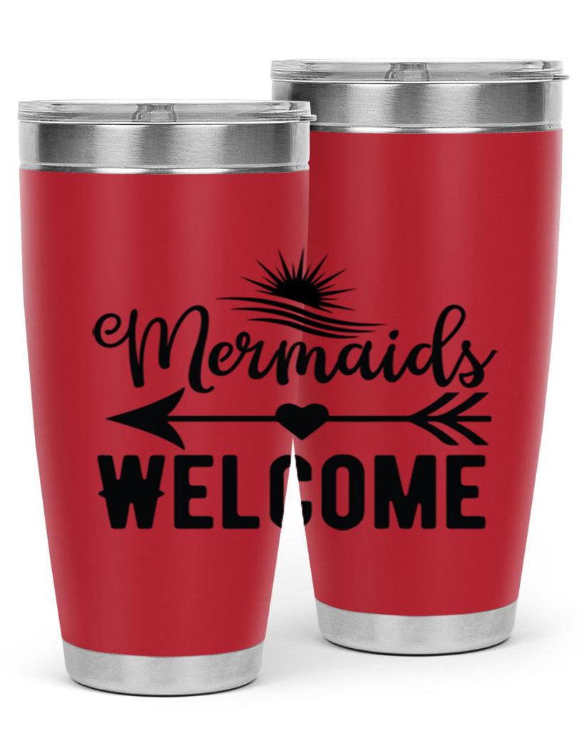 Mermaids Welcome 500#- mermaid- Tumbler