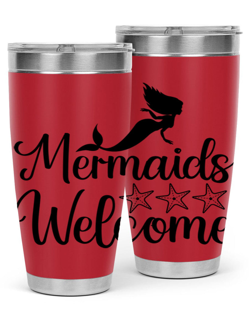 Mermaids welcome 498#- mermaid- Tumbler