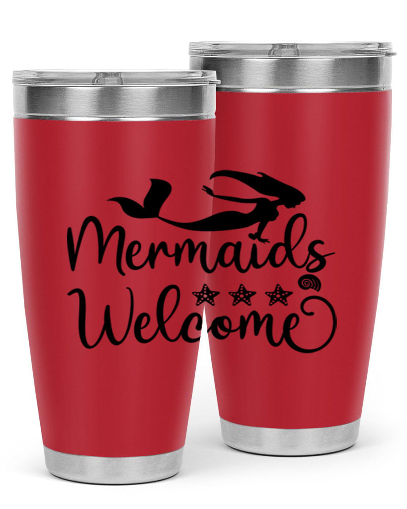 Mermaids welcome design 501#- mermaid- Tumbler