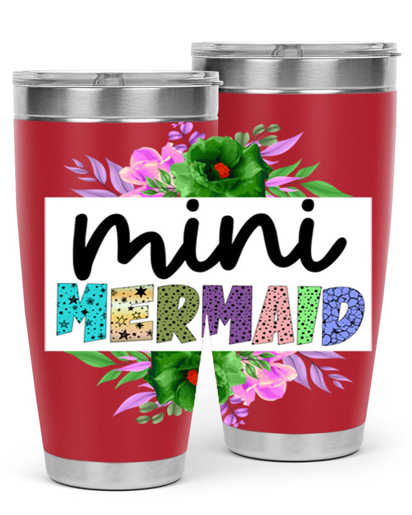 Mini Mermaid 505#- mermaid- Tumbler