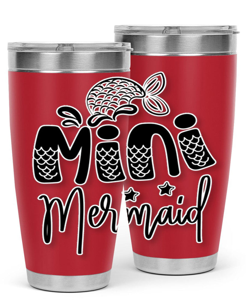 Mini Mermaid 508#- mermaid- Tumbler