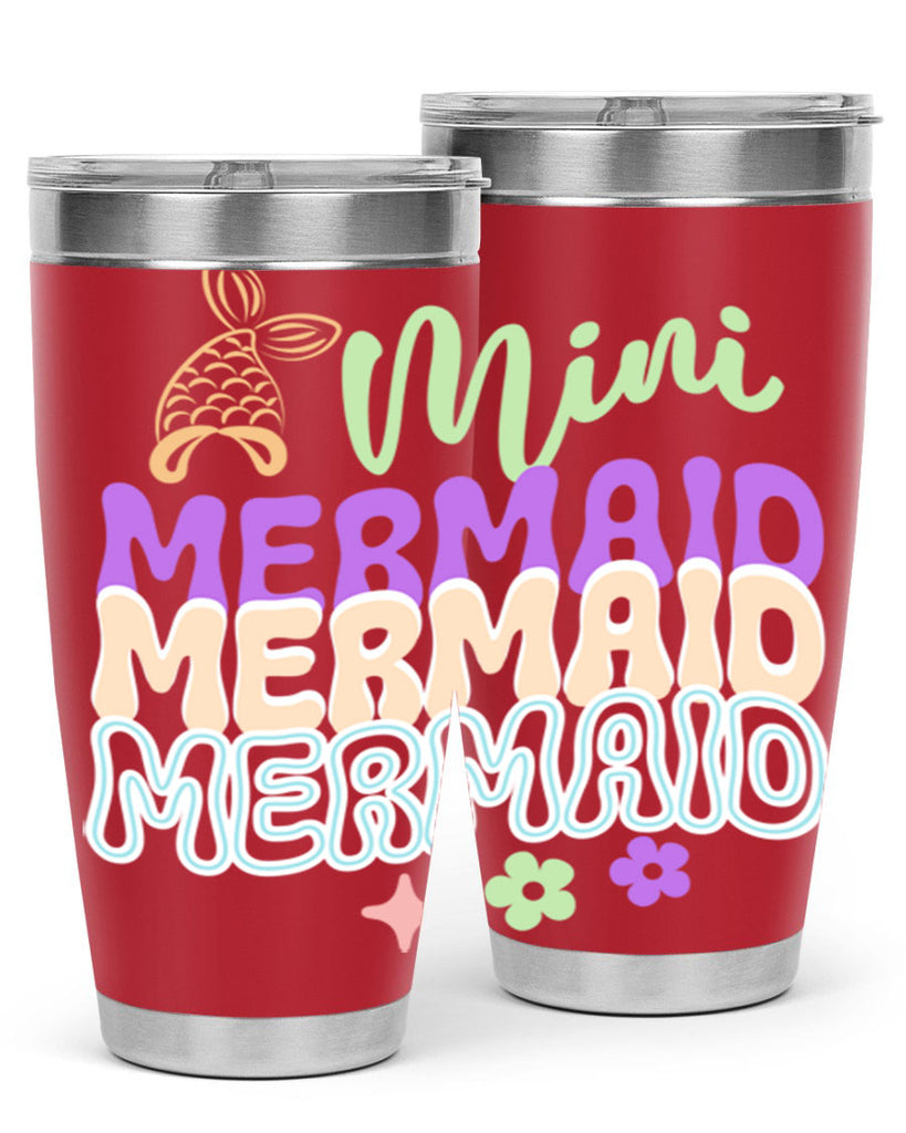 Mini Mermaid 509#- mermaid- Tumbler