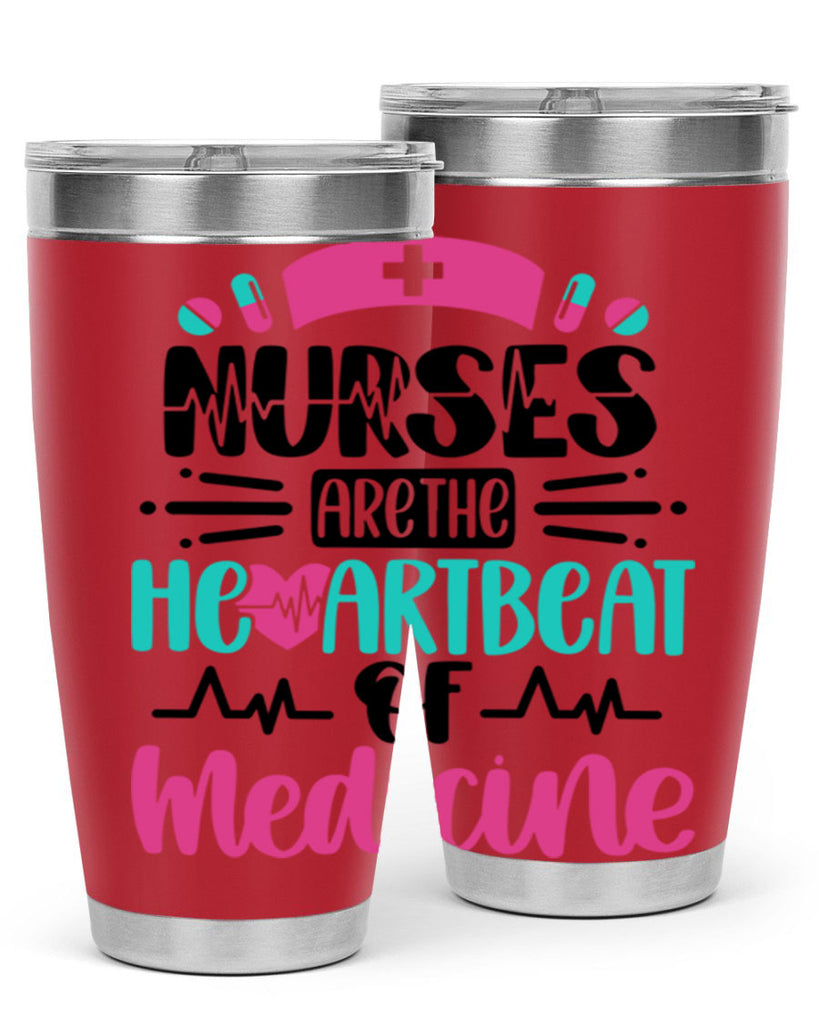 Nurses Are The Heartbeat Style Style 90#- nurse- tumbler