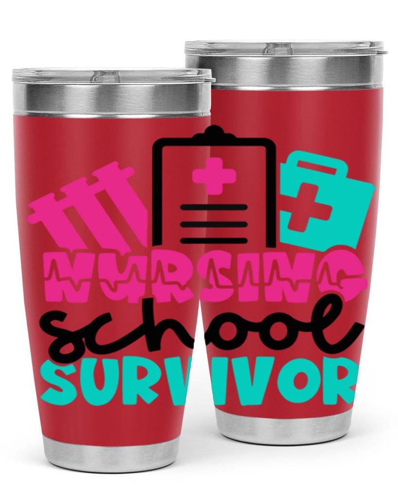 Nursing School Survivor Style Style 62#- nurse- tumbler
