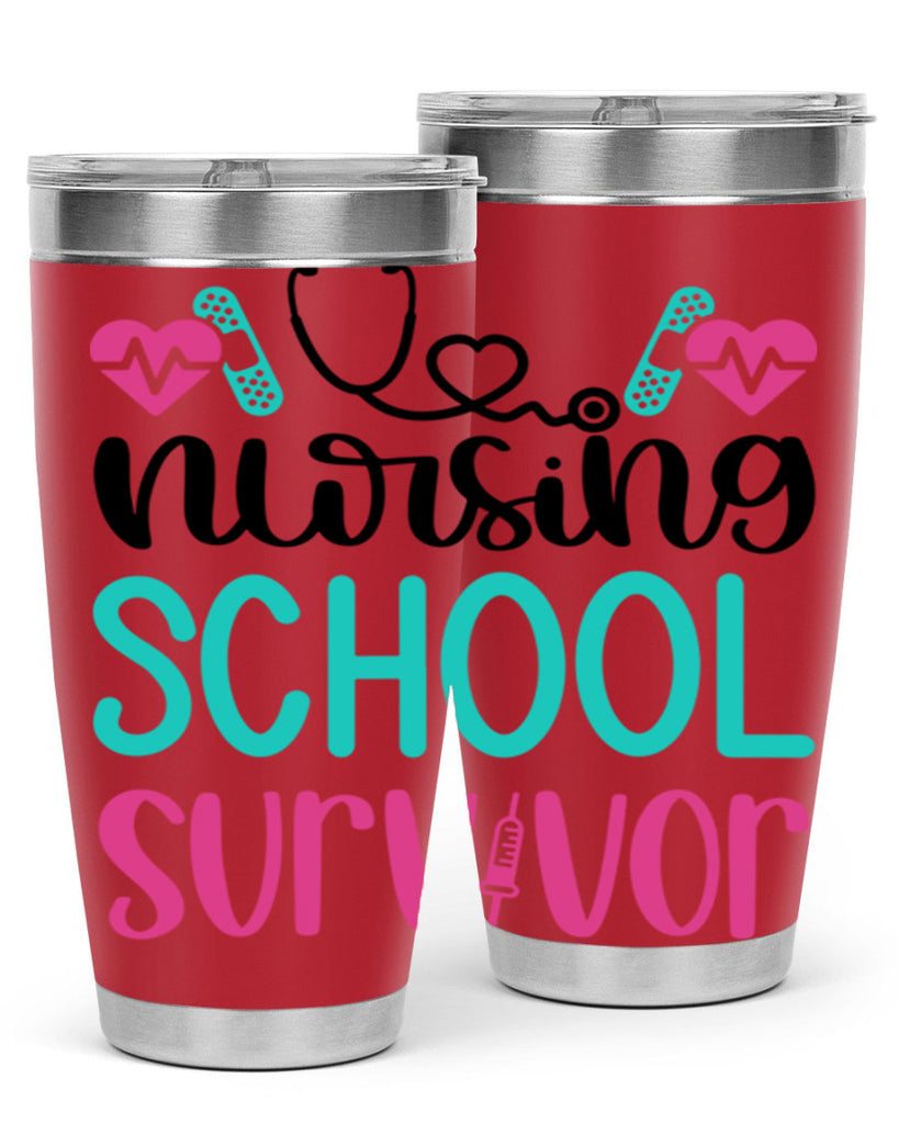 Nursing School Survivor Style Style 63#- nurse- tumbler