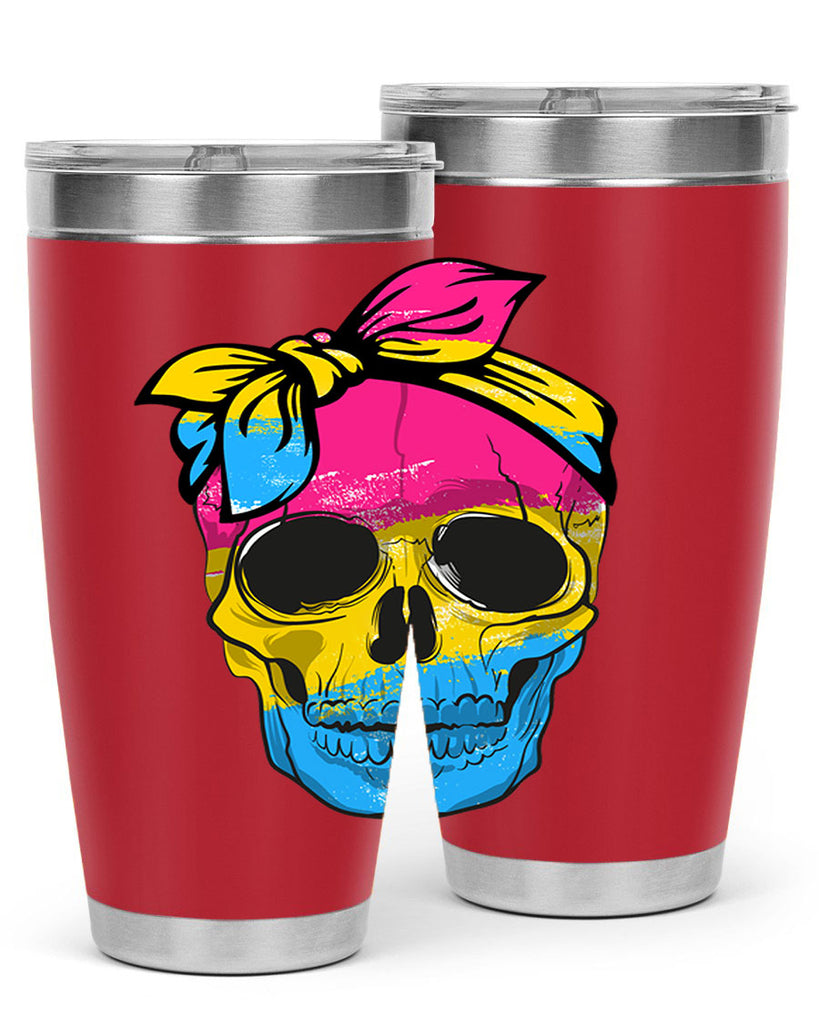 Pansexual Lgbtq Skull Gay Pride Png 30#- lgbt- Tumbler