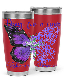 Pray For A Cure AlzheimerS Awareness 208#- alzheimers- Tumbler