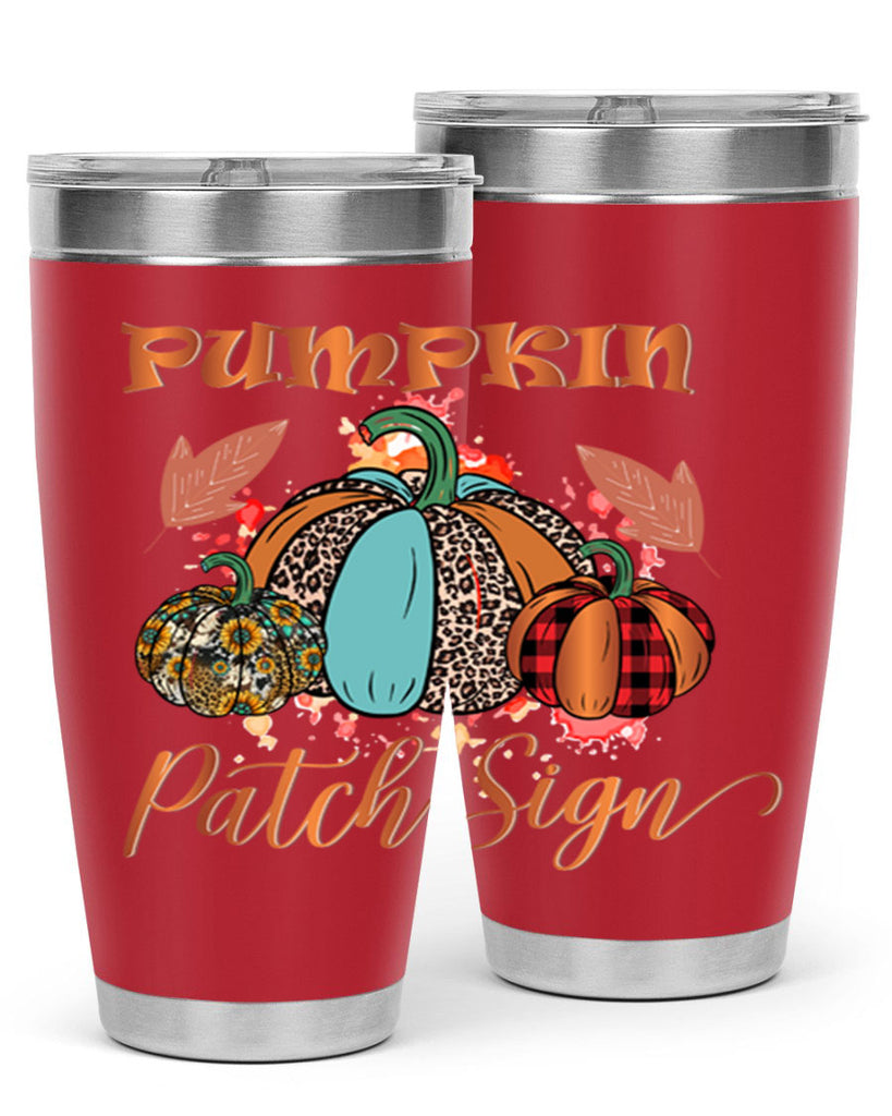 Pumpkin Patch Sign 530#- fall- Tumbler