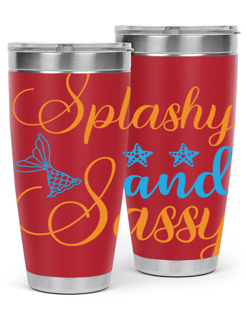 Splashy and Sassy Design 625#- mermaid- Tumbler