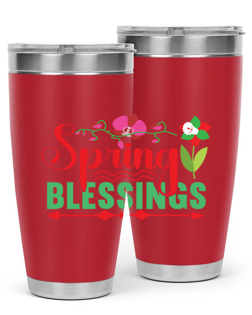 Spring Blessings 418#- spring- Tumbler