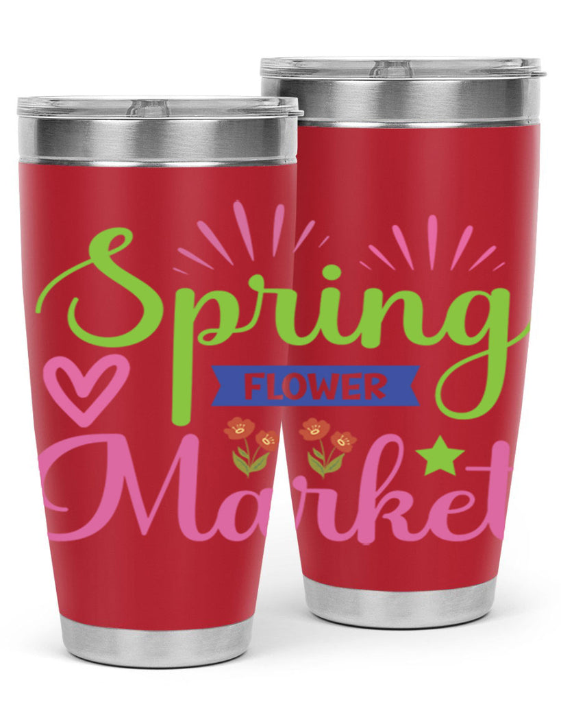 Spring Flower Market  487#- spring- Tumbler