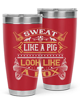 Sweat like a pig look like a fox Style 30#- pig- Tumbler