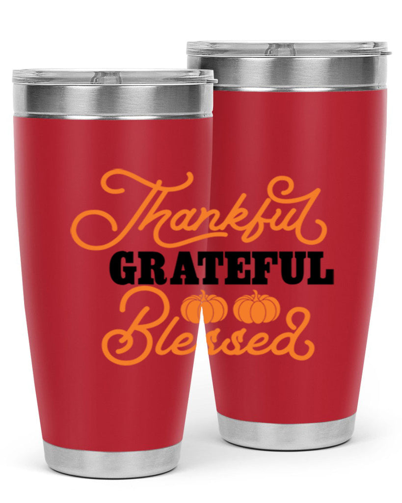 Thankful Grateful Blessed 604#- fall- Tumbler