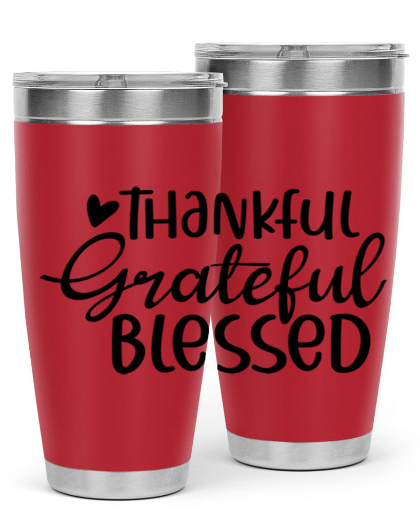 Thankful Grateful Blessed 605#- fall- Tumbler