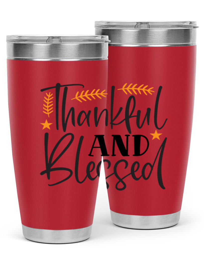 Thankfulandblessed 608#- fall- Tumbler