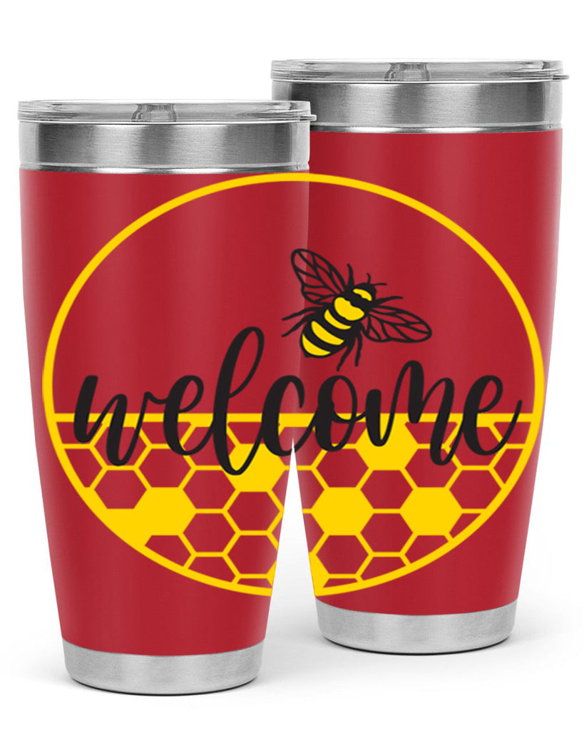 Welcome Bee and hive567#- spring- Tumbler