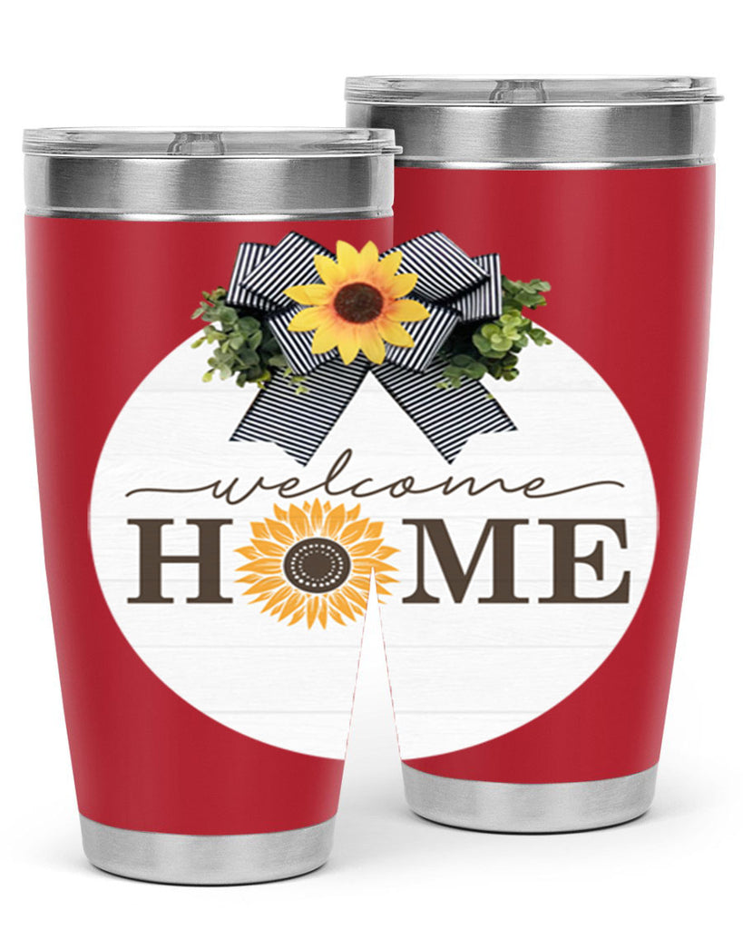Welcome Home sunflower Mockup572#- spring- Tumbler