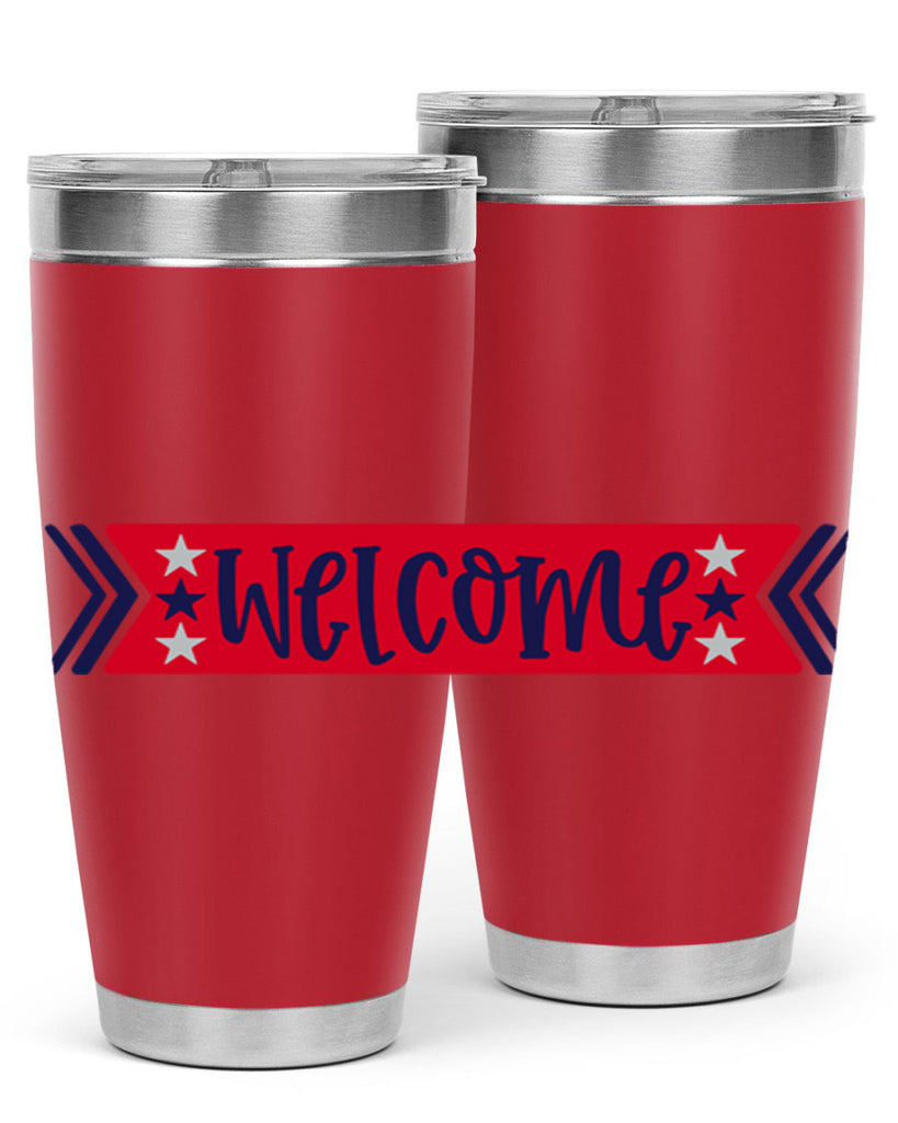 Welcome Style 187#- Fourt Of July- Tumbler