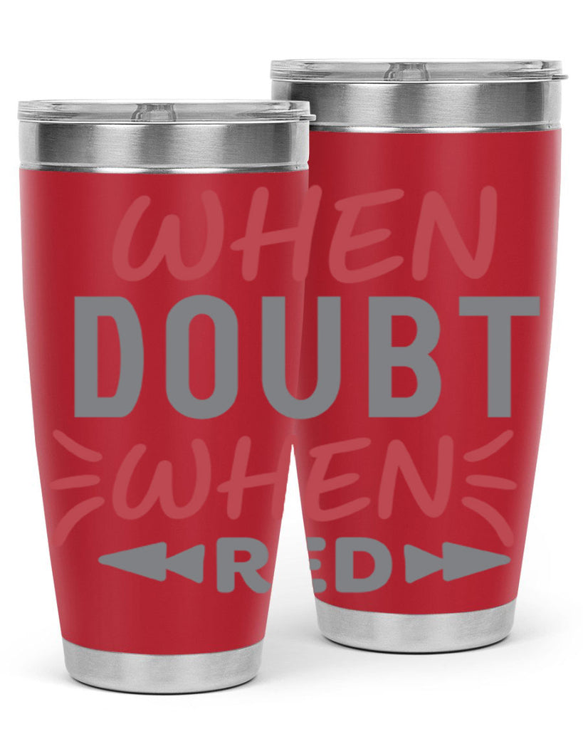 When Doubt Wear Red 154#- fashion- Cotton Tank