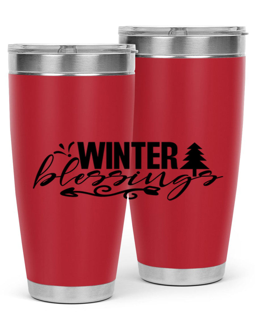 Winter Blessings 496#- winter- Tumbler