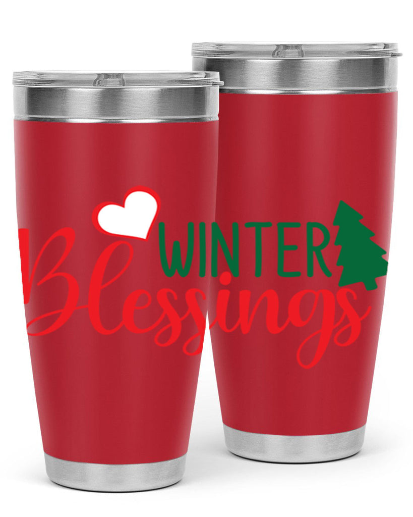 Winter Blessings 546#- winter- Tumbler