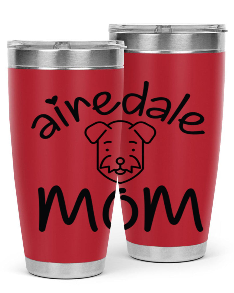 airedale mom 224#- mom- Tumbler