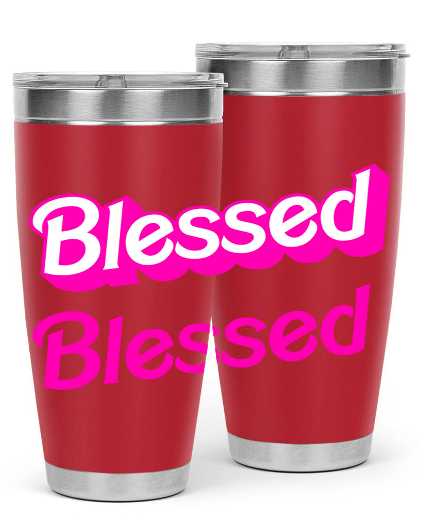 blessed barbie 193#- black words phrases- Cotton Tank