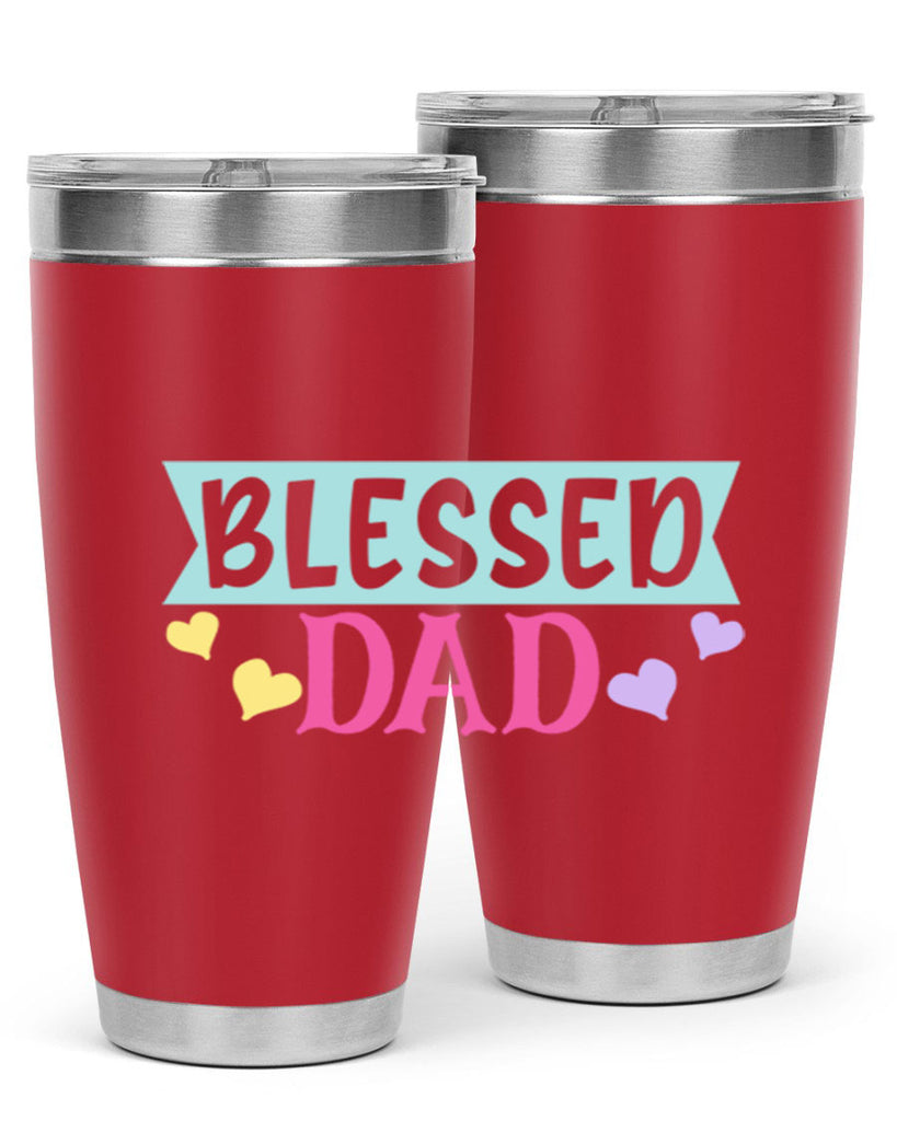 blessed dad 37#- dad- Tumbler