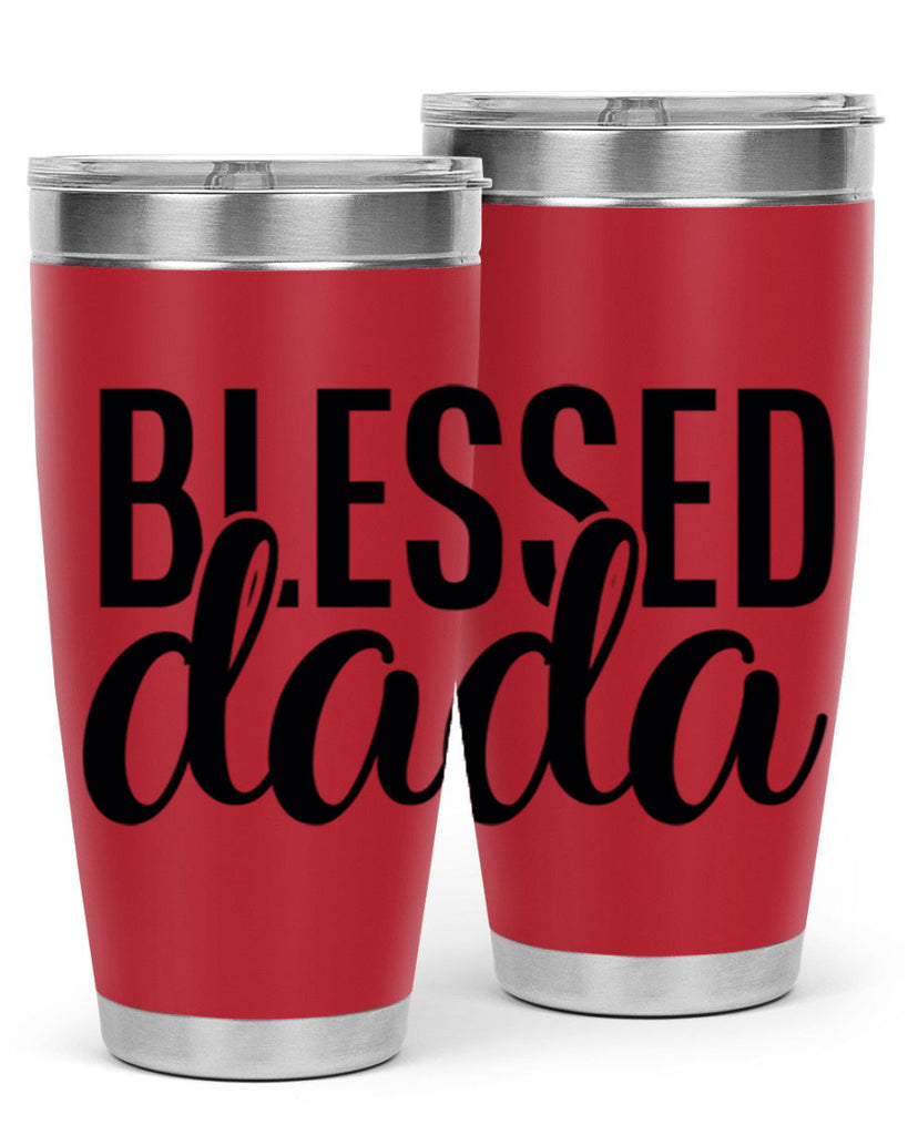 blessed dada 34#- dad- Tumbler