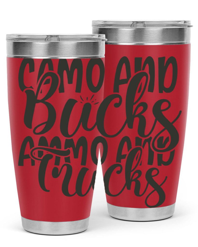 camo and bucks ammo and trucks 18#- hunting- Tumbler