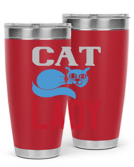 cat lady Style 31#- cat- Tumbler