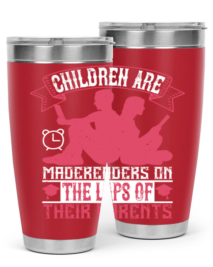 children are made readers on the laps of their parents 73#- reading- Tumbler