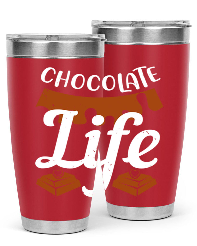 chocolate life 45#- chocolate- Tumbler