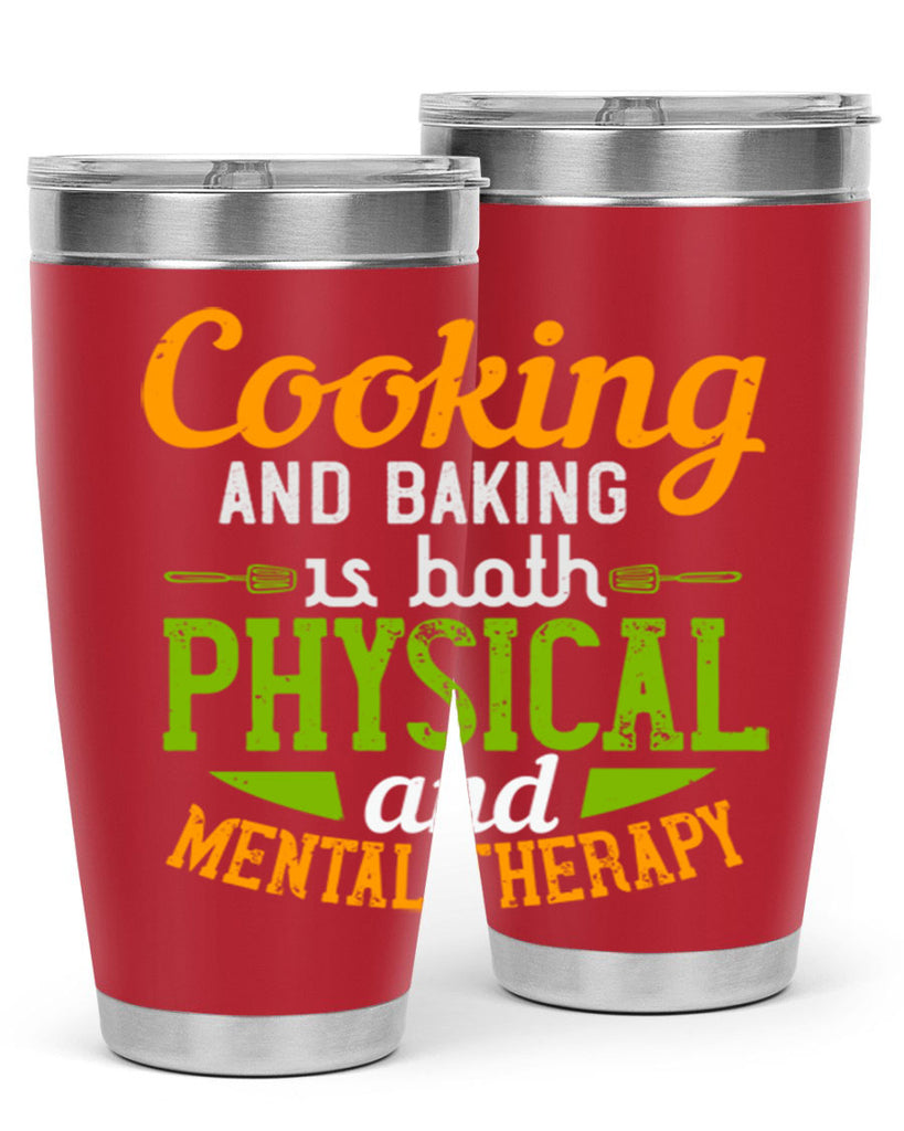 cooking and baking is both physical and mental therapy 1#- cooking- Tumbler