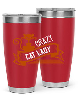 crazy cat lady Style 43#- cat- Tumbler