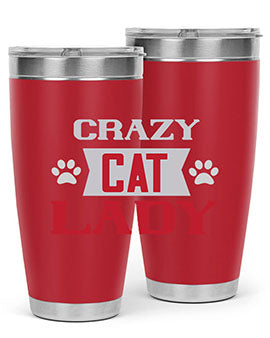 crazy cat lady Style 44#- cat- Tumbler