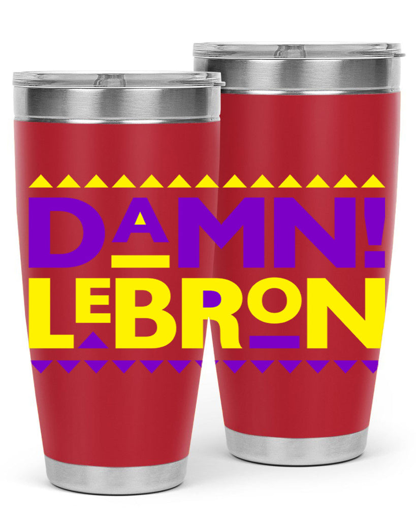 damn lebron 177#- black words phrases- Cotton Tank