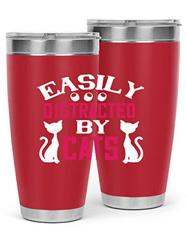 easily distracted by cats Style 46#- cat- Tumbler