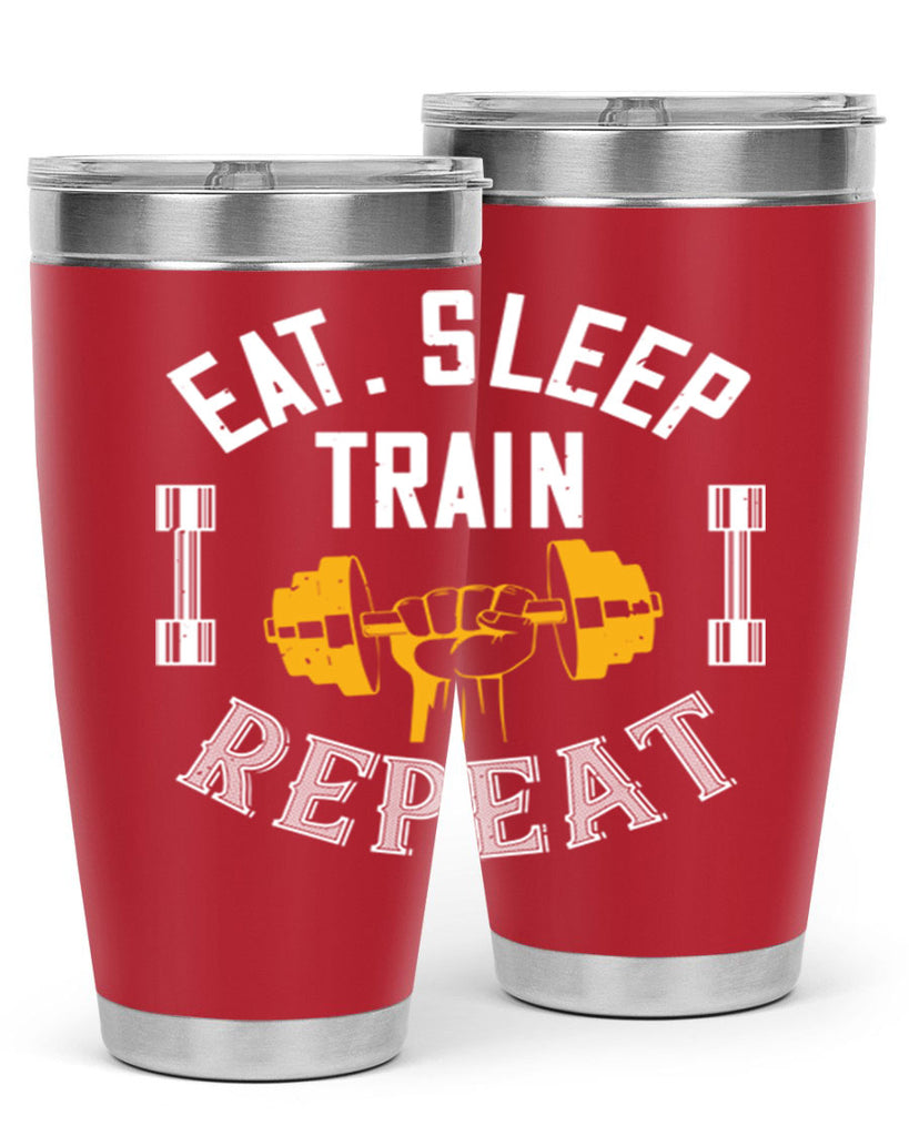 eat sleep train rapid 56#- gym- Tumbler