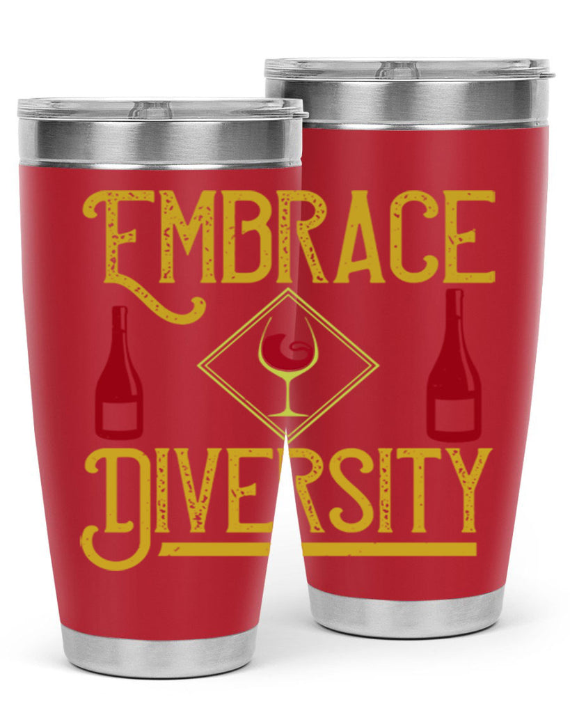 embrace diversity 218#- wine- Tumbler