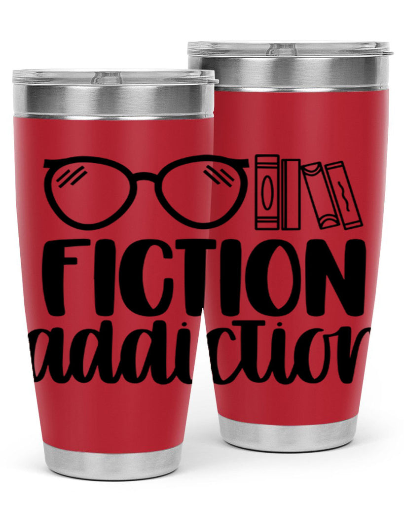 fiction addiction 40#- reading- Tumbler
