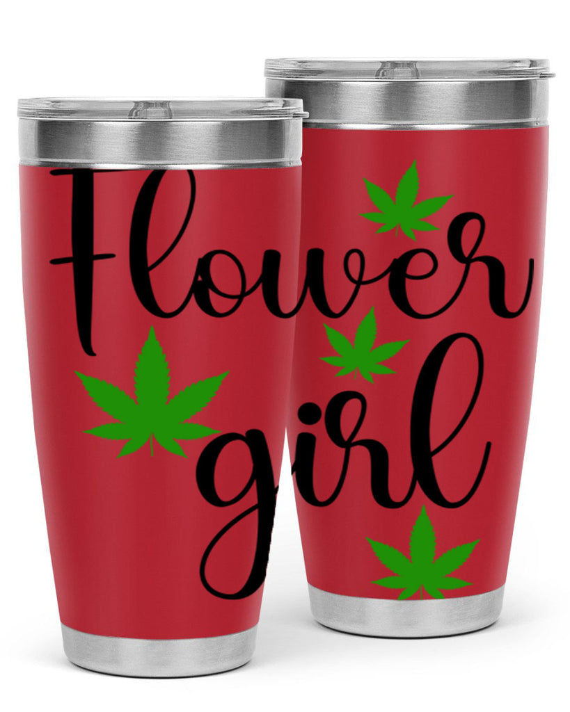 flower girl cannabis 84#- marijuana- Tumbler