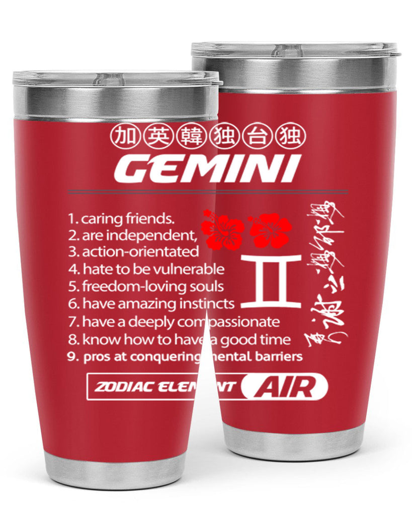 gemini 242#- zodiac- Tumbler