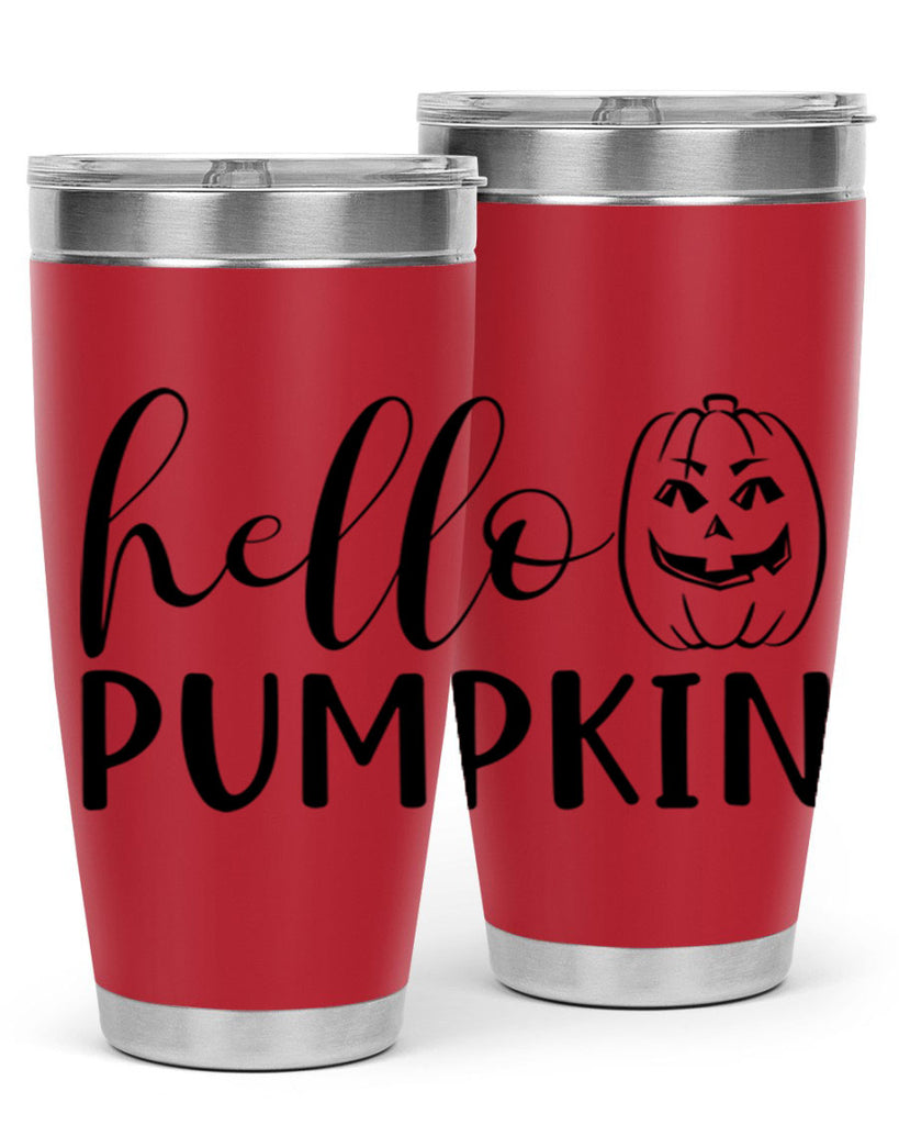 hello pumpkin 287#- fall- Tumbler