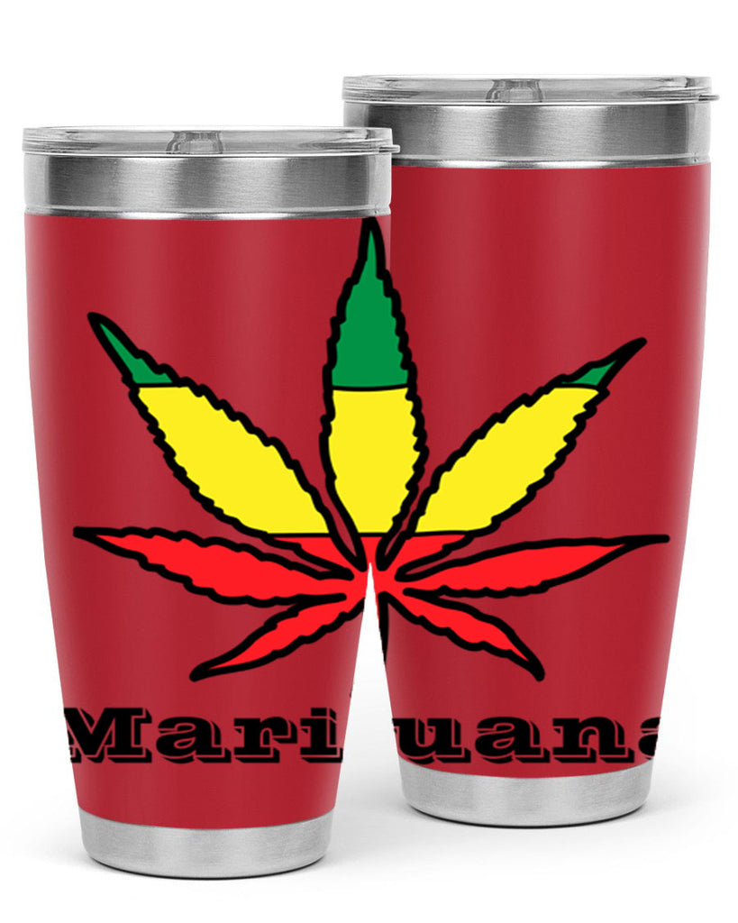 jamican cannabis 164#- marijuana- Tumbler