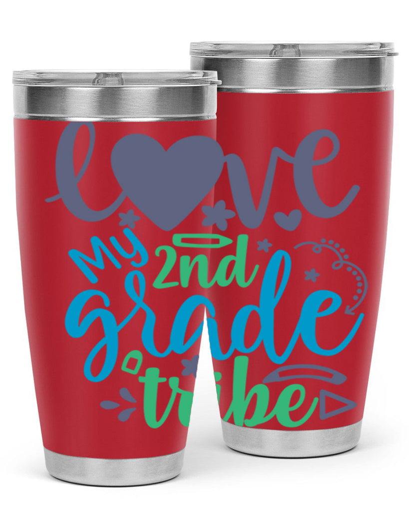 love my 2nd grade tribe 9#- second grade- Tumbler