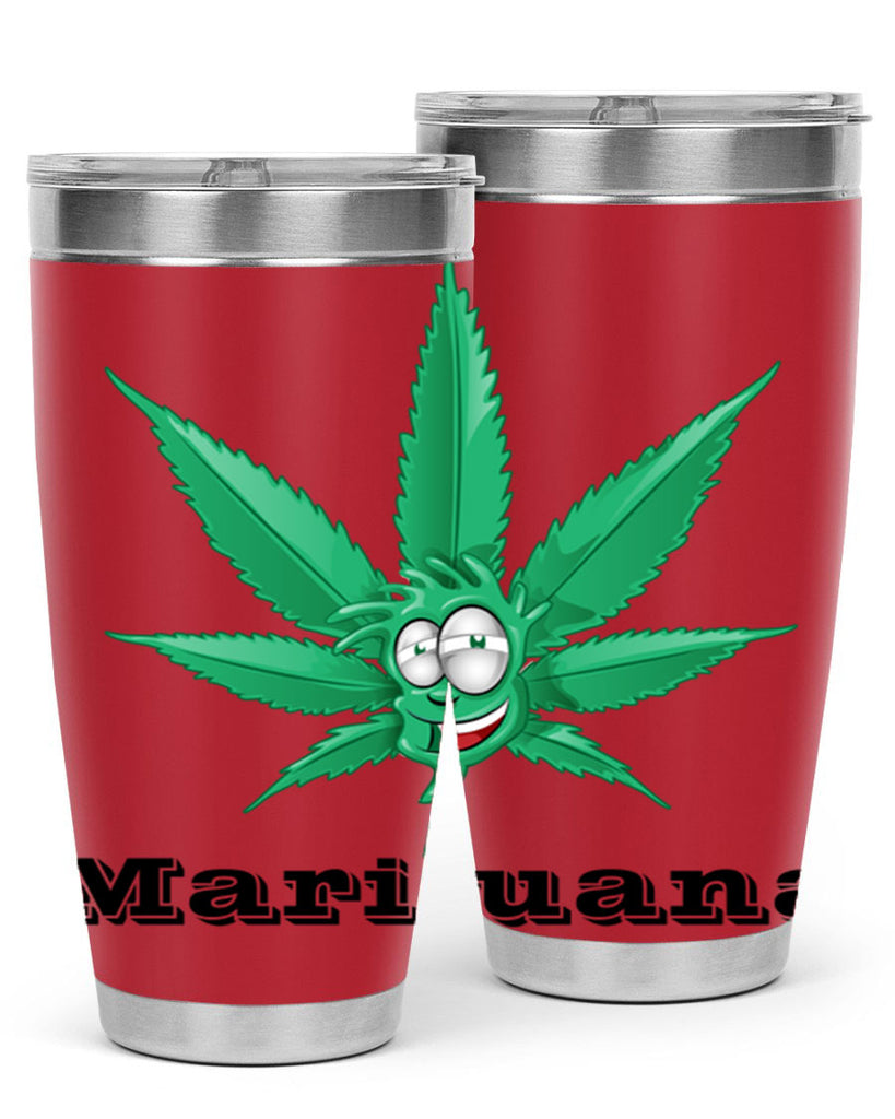 marijuana happy face 199#- marijuana- Tumbler